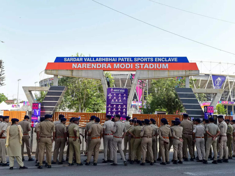 Tight security arrangements for India vs Pak ODI World Cup match in Ahmedabad